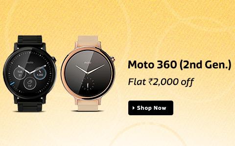 Moto 360 Smartwatch on Flipkart flat 2k off