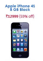 snapdeal apple iphone 4s 8 gb black