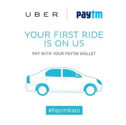 Uber first ride free upto 400 with paytm