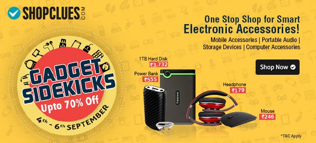 Gadget Sidekicks Sale on Electronic Accessories Shopclues