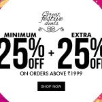 Jabong Great Festive Deals – Minimum 25% OFF + Extra 25% OFF