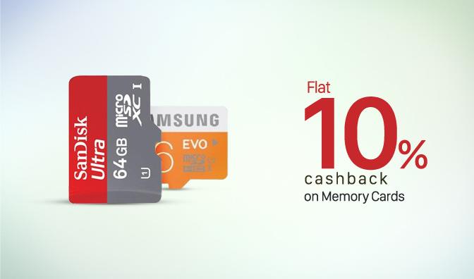 Paytm Cashback on Selected Memory Cards and Pendrives PD10