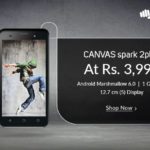 Micromax Canvas Spark 2 Plus on Snapdeal at Rs.3999