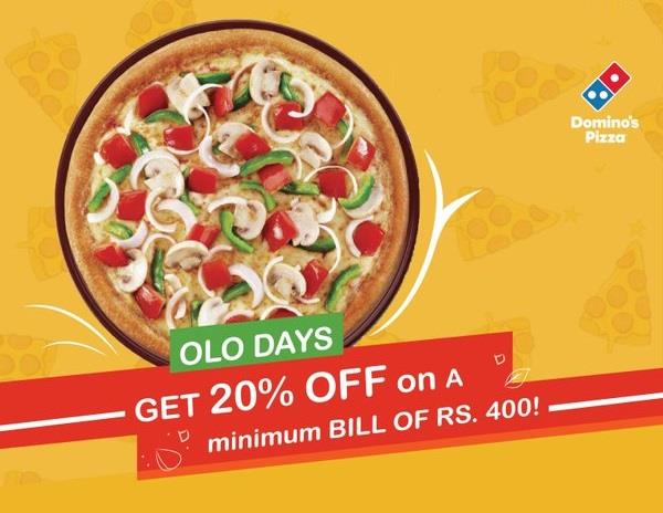 Dominos Pizza Coupons OLO20