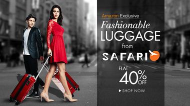 Safari Fashionable luggage at flat 50% off
