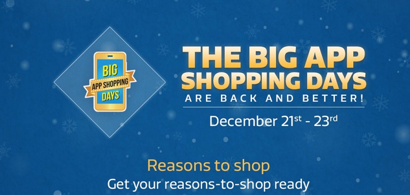 Flipkart Big App Shopping Days are Back December 2015