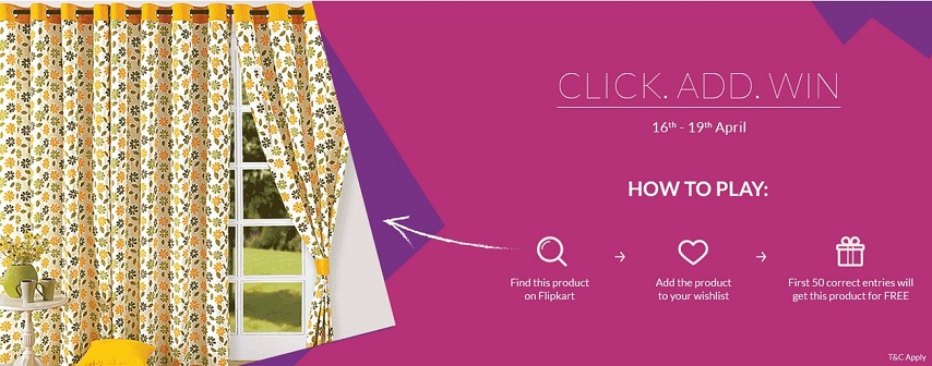 Click Add Win contest from Flipkart