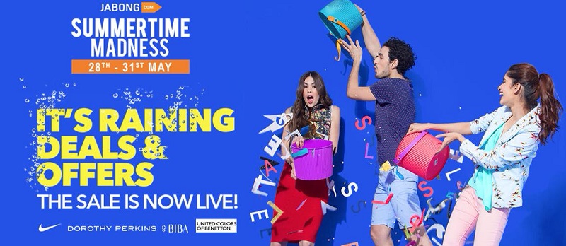 Jabong Summertime Madness Sale 28 May