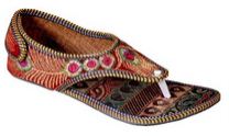 Ridhi Sidhi Gorgeous Hand Embroidered Red Colored Flats