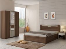 Snapdeal Bed Room Set (Double Bed + 3 Door Wardrobe) at Rs. 22999 only