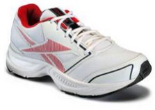 paytm reebok white and red sports shoes