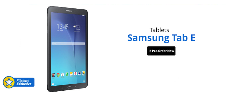 Samsung Galaxy Tab E Available for Pre Order