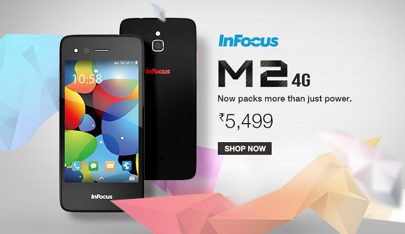 Infocus M2 4G Available on Amazon at Rs5499