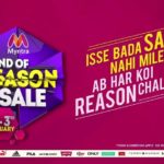 Myntra End of Reason Sale on 3rd – 5th January