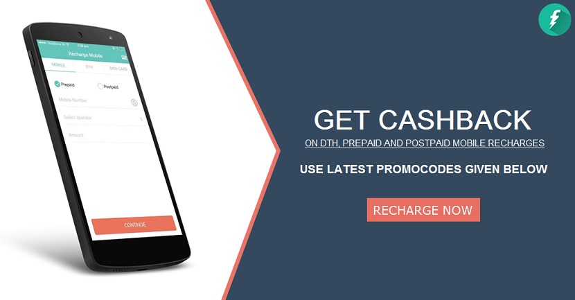 FreeCharge Coupons All Recharge cashback promo code Offers