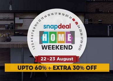 Snapdeal home weekend 22 august