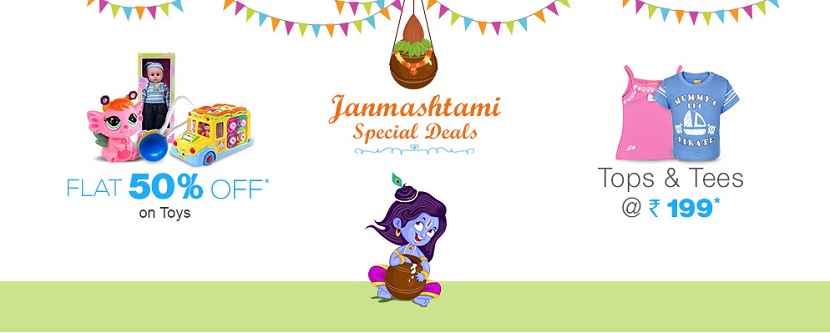 Janmashtami offers and deals at FirstCry