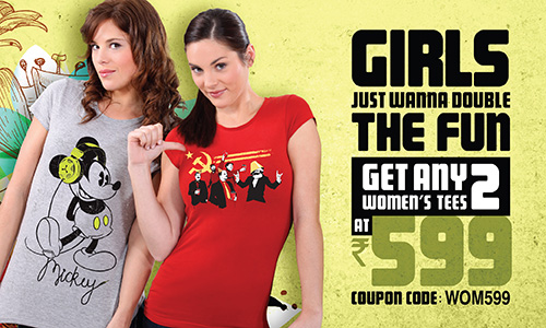 Womens Tees Voxpop Offer Buy Any 2 for rs 599