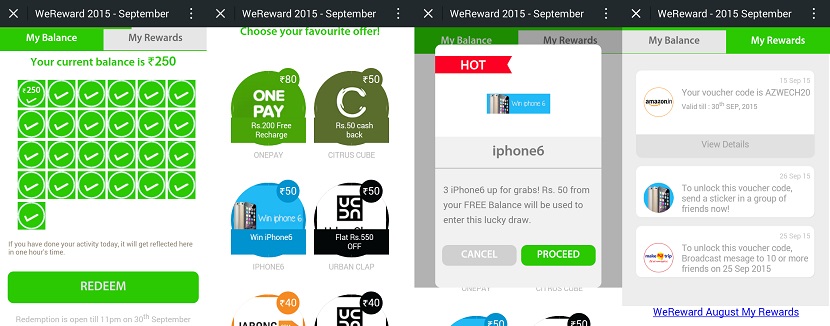 wechat wereward september redeem process