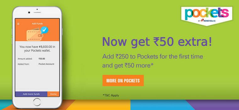 ICICI pockets offer