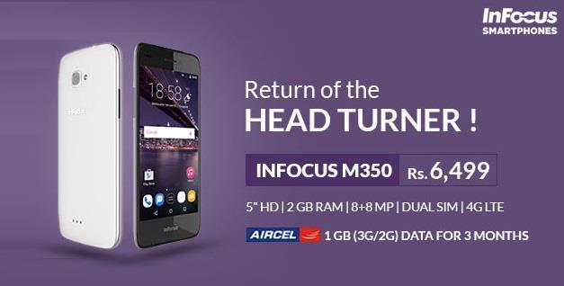 InFocus M350 is Back at Rs.6499 on Snapdeal