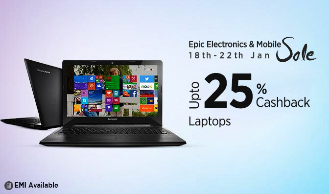 Paytm Laptop Deals Epic25