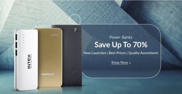 Snapdeal Power Banks Offer New upto70