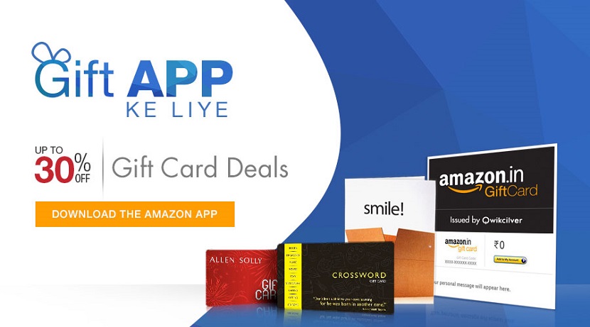 Gift Cards on Amazon App