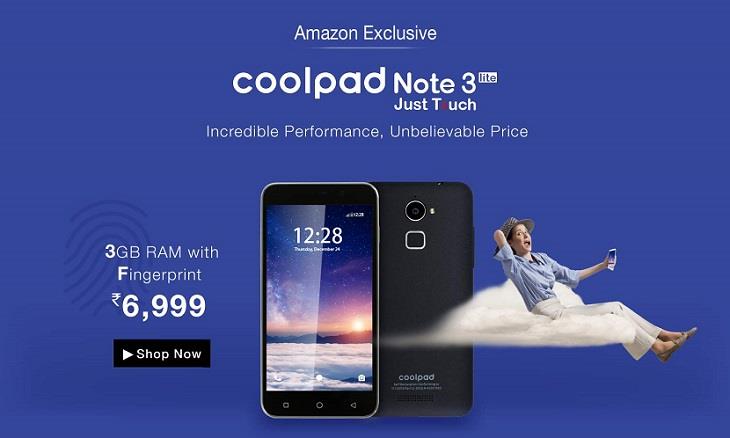 Coolpad Note 3 Lite Available on Amazon at Rs 6999 Black