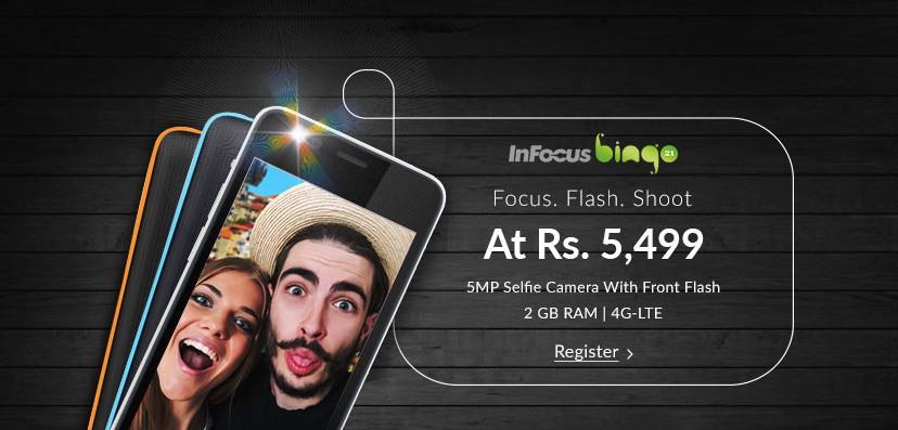 Infocus Bingo 21 snapdeal register