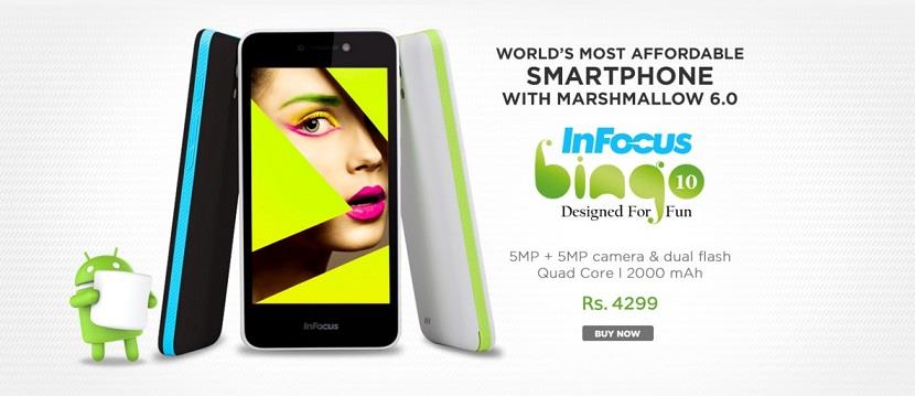 Infocus Bingo 10 on snapdeal