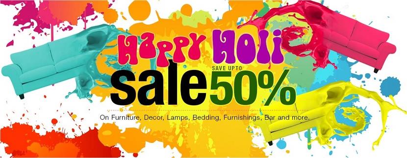 Pepperfry Happy Holi Sale