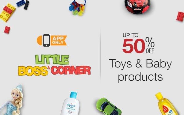 Amazon App Toys Baby Product Sale 50 off Little Boss App Corner