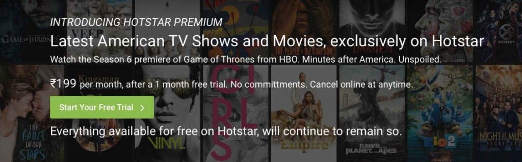 hotstar premium