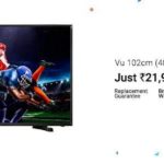 Vu 40 Inch LED TV at Rs.21,990 – Only on Flipkart