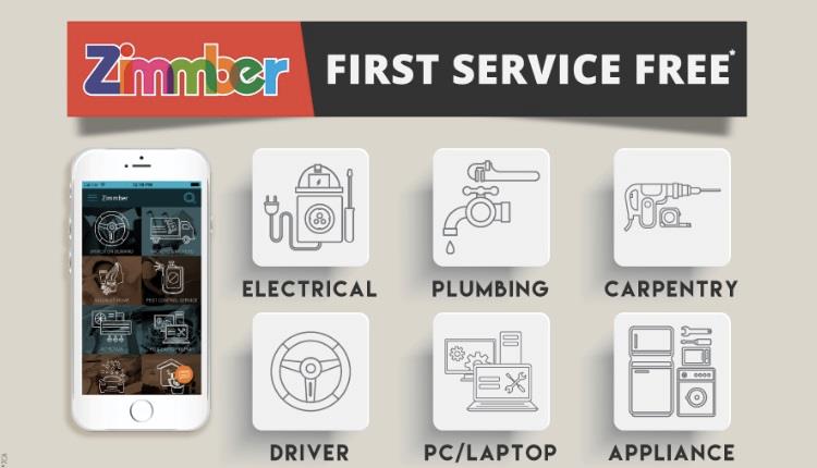First Order Free on Zimmber Home Service