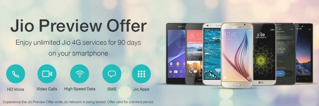 Relaince Jio Preview Offer